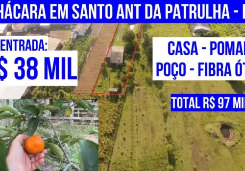 Chácara sítio 2 quartos na Vila Palmeira Santo Antônio da