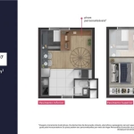 Apartamentos Loft e com 2 quartos à venda , 35m² por R$ 403.900,00 - Cristo Rei - Curitiba/PR