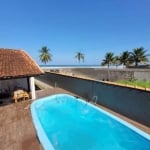 Casa com Piscina Frente-Mar em Mongaguá!! - Cód: ACT3192