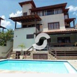 PIRATININGA - LINDA CASA COM PISCINA, 3 SUÍTES, SAUNA, CHURRASQUEIRA, FORNO À LENHA, 3 VAGAS, 513 m² por R$ 1.900.000  - Niterói/RJ