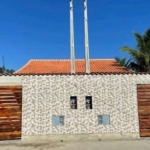 Casa NOVA com piscina a venda Itanhaém, 2 quarto, sendo 1 quarto suíte, sala, cozinha americana , banheiro social, churrasqueira, área de serviço, gar