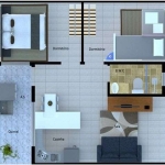 Apartamento com 2 dormitórios à venda, 44 m² por R$ 270.000 - Parada XV de Novembro - São Paulo/SP