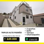 Sobrado com 3 dormitórios à venda, 150 m² por R$ 649.000,00 - Bairro Alto - Curitiba/PR