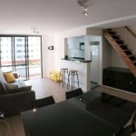 Apartamento Duplex com 1 dormitório para alugar, 70 m² por R$ 6.057/mês - Moema - São Paulo/SP