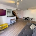 Apartamento Duplex com 1 dormitório para alugar, 70 m² por R$ 6.369,92/mês - Moema - São Paulo/SP