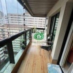 Frente ao Mar - Apartamento 3 dormitórios locação 110 m² -  Pompéia - Santos/SP