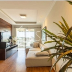 Apartamento com 3 quartos e 2 suítes em Indianópolis, Moema, São Paulo-SP: varanda gourmet e 2 vagas de garagem, 86,14m².