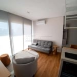 Studio no bairro Cambuí para locação com 1 dormitório e 1 garagem, área útil de 38,50 m² em Campinas/SP.