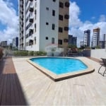 Apartamento para locação, mobiliado, com 03 dormitórios, sendo 02 suítes, a 400m da praia, em Jardim Oceania, João Pessoa - PB