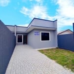 LINDA CASA , 3 QUARTOS, 68,24 M² NOVA, COM TERRENO DE 6,5X18 -  BAIRRO SOL NASCENTE, INDUSTRIAL  ARÁUCARIA