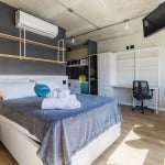 Studio mobiliado com 1  vaga escriturada, opção de gestão  profissional administrando locações, bairro Rio Branco.