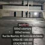 Galpão, 600 m² - venda por R$ 2.500,00 ou aluguel por R$ 20.300,00/mês - Vila Galvão - Guarulhos/SP