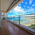 Apartamento com vista mar à venda na praia das Pitangueiras no Guarujá I Omega Imoveis