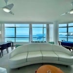 Apartamento reformado com vista mar à venda na Praia das Pitangueiras no Guarujá I Omega Imoveis