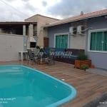 Excelente casa, 3 dorm. (1 ste),  piscina, 2 vgas, Santa Regina, Itajaí - SC