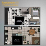 Apartamento com 2 dormitórios à venda, 50 m² por R$ 339.000,00 - Santa Maria - Santo André/SP