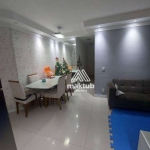 Apartamento com 2 dormitórios para alugar, 52 m² por R$ 3.080,50/mês - Vila Alzira - Santo André/SP