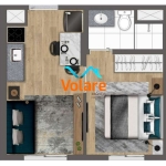 Apartamento à venda no Butantã, São Paulo-SP. 1 quarto, 1 sala, 1 banheiro, 24m². Venha conferir!