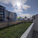 Apartamento Kitnet em Mongaguá, bairro Vila Anhanguera, sacada com vista para o mar, garagem coletiva.