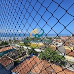 Apartamento em Mongaguá, bairro Itaóca, amplo com 3 suítes, vista para o mar, Residencial com elevador e espaço grill muito próximo do mar.