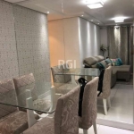 Apartamento de 2 dormitórios no bairro Passo das Pedras, (Porto Alegre), possui 62,85 m² privativos, (sendo 01 suite), com amplo living para 02 ambientes, cozinha americana, banheiro e quarto com move