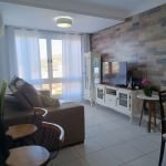 Apartamento 100% MOBILIADO no bairro Teresópolis, 02 dormitórios sendo uma suíte, sala ampla para dois ambientes, cozinha americana com área de serviço separada&lt;BR&gt;O apartamento é muito amplo co