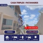 VENDO CASA TRIPLEX 240 M² | 03 SUÍTES | AL MARE RESIDENCIAL| PATAMARES I SALVADOR | BA