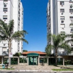 Apartamento para VENDA no bairro Tristeza, com aproximadamente 64m², piso porcelanato, 02 dormitórios sendo 1 suíte, living 02 ambientes, cozinha americana com pia e armários sob medida e churrasqueir