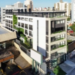 Cobertura Duplex no Bairro Menino Deus com terraço e vaga de garagem, 65m2 privativos. Novo, pronto para morar. O edifício mais disruptivo, inovador e autoral da região. O Praça4 tem alma em cada deta