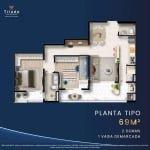 Apartamento com 2 dormitórios à venda, 69 m² por R$ 462.903,34 - Esplanada Independência - Taubaté/SP