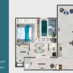 Loft com 1 dormitório à venda, 74 m² por R$ 741.000,00 - Praia Grande - Ubatuba/SP