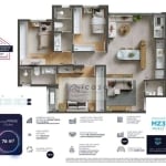 Apartamento com 3 dormitórios à venda, 76 m² por R$ 708.000,00 - Parque Industrial - São José dos Campos/SP