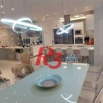 Apartamento Garden com 3 dormitórios à venda, 203 m² por R$ 3.180.000,00 - Gonzaga - Santos/SP