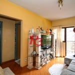 Apartamento com 1 dormitório para alugar, 55 m² por R$ 3.400,00/mês - Boqueirão - Santos/SP