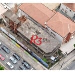 Oportunidade para locação comercial na Aparecida, de frente pro Shopping Praiamar, em Santos-SP, com 12x35 m²