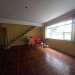 Sobrado com 4 dormitórios para alugar, 227 m² por R$ 12.000,00/mês - Boqueirão - Santos/SP