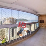 Apartamento, 204 m² - venda por R$ 3.300.000,00 ou aluguel por R$ 18.000,00/mês - Boqueirão - Santos/SP