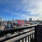 Apartamento para alugar, 39 m² por R$ 3.200,00/mês - Estuário - Santos/SP