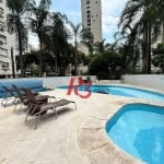 Apartamento com 3 dormitórios para alugar, 175 m² por R$ 11.000,02/mês - Boqueirão - Santos/SP