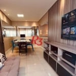 Apartamento com 2 dormitórios, 71 m² - venda por R$ 640.000,00 ou aluguel por R$ 6.500,00/mês - Vila Mathias - Santos/SP