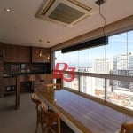 Apartamento com 3 dormitórios para alugar, 136 m² por R$ 12.500,01/mês - Aparecida - Santos/SP