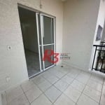 Apartamento com 2 dormitórios à venda, 63 m² por R$ 346.000,00 - Areia Branca - Santos/SP