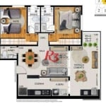 Apartamento à venda, 83 m² por R$ 1.990.000,00 - Embaré - Santos/SP