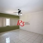 Apartamento com 2 dormitórios para alugar, 103 m² por R$ 3.300,00/mês - Gonzaga - Santos/SP