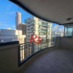 Apartamento com 3 dormitórios, 160 m² - venda por R$ 2.500.000,00 ou aluguel por R$ 14.500,00/mês - Boqueirão - Santos/SP