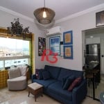 Apartamento com 1 dormitório à venda, 65 m² por R$ 425.000,00 - Campo Grande - Santos/SP