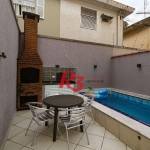 Casa com 3 dormitórios c 3 suites, Piscina  à venda, 141 m² por R$ 1.340.000 - Marapé - Santos/SP