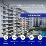 Magnífica Cobertura Duplex no Recreio dos Bandeirantes, 3 Quartos, 1 Suíte, 180 m², 2 Vagas de Garagem - Rio de Janeiro-RJ