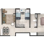 APARTAMENTO À VENDA COM 52 M² - RESIDENCIAL PARAÍSO NA CIDADE DE VÁRZEA PAULISTA/SP