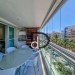 Apartamento com 3 dormitórios para alugar, 124 m² por R$ 14.000/mês - Riviera de São Lourenço - Bertioga/SP